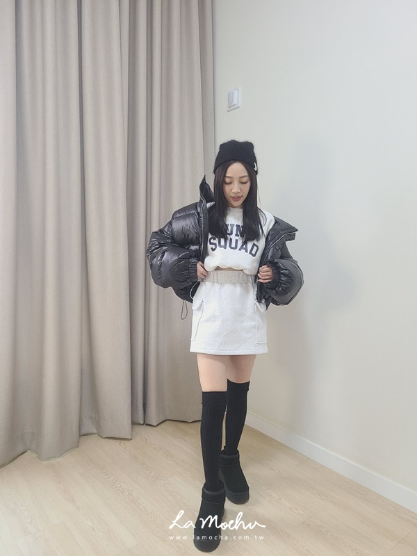 鴨絨抽繩霧亮澎外套(闆娘清單)